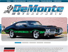 Tablet Screenshot of demontemotorsports.com